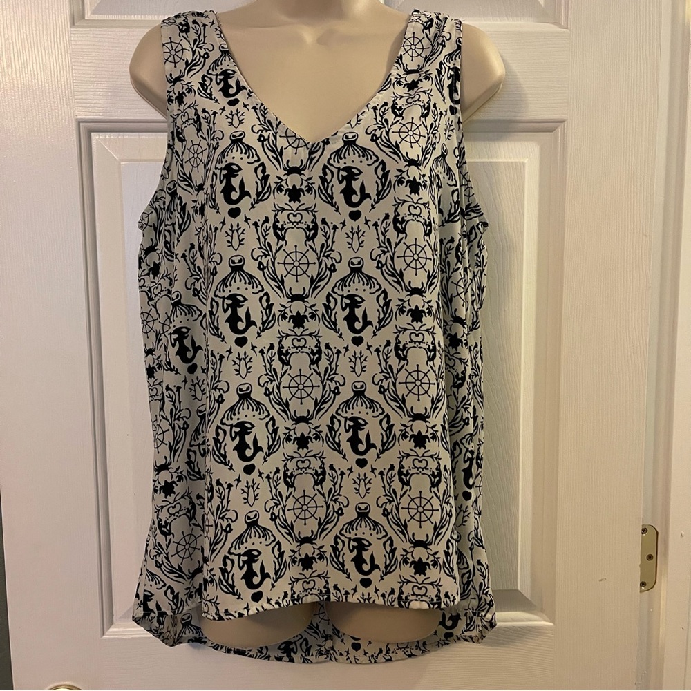 Women's Carmela Sleeveless Blouse Mermaid Print Size Large